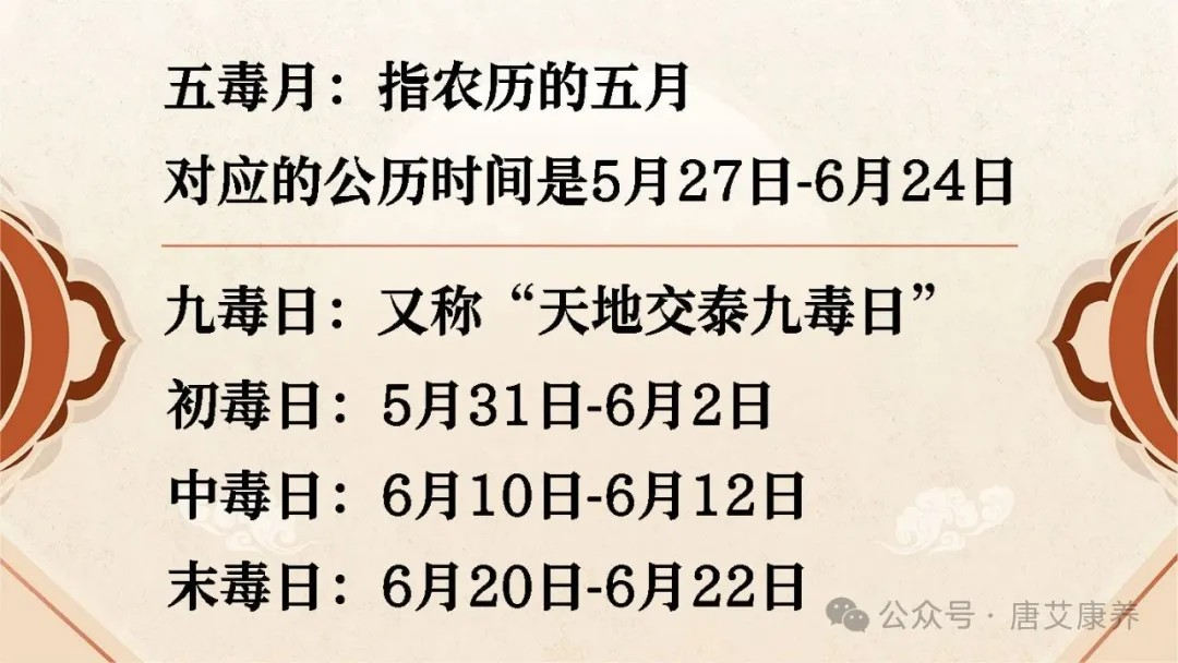 五毒月、九毒日